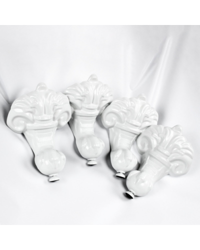 Ножки декоративные для отдельностоящей ванны Delice Vintage Белые комплект 4 шт