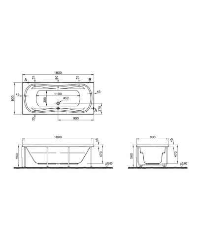 Торцевая панель 80 см Vitra Comfort 51610001000