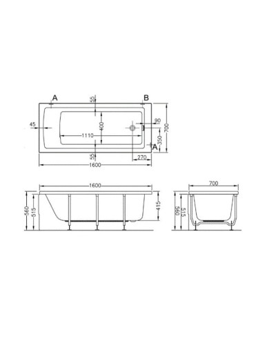 Торцевая панель 70 см Vitra Neon 51630001000