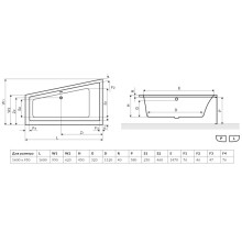 Панель фронтальная 160 см Excellent M-Sfera OBEX.163.58WH