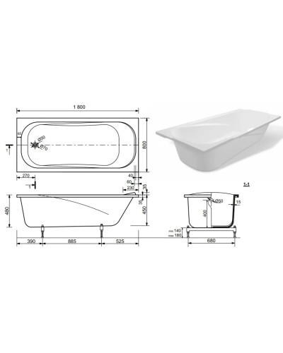 Торцевая панель 80 см Эстет Альфа FP00001365