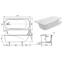 Панель фронтальная 180 см Эстет Альфа FP00001364