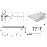 Панель фронтальная 180 см Эстет Дельта/Камелия FP00004726