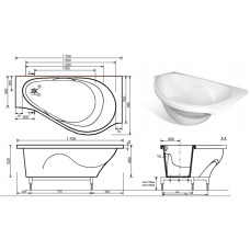 Торцевая панель 50 см R/L Эстет Грация FP00004720