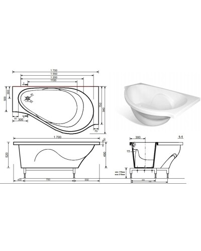 Торцевая панель 75 см R/L Эстет Грация FP00004721