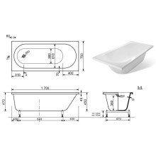 Панель фронтальная 170 см Эстет Честер FP00000949