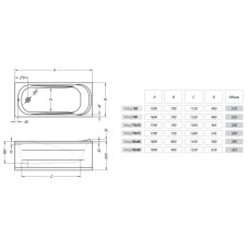 Торцевая панель Kolpa San String A90/63 (1W28F) 5654109
