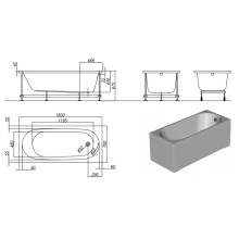 Панель фронтальная Kolpa San G160/61 (1W28F) 951330