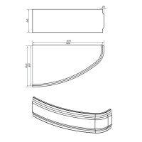 Панель фронтальная Cersanit Joanna 160 A63362