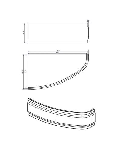 Панель фронтальная Cersanit Joanna 160 A63362
