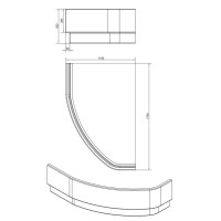 Панель фронтальная Cersanit Kaliope PA-KALIOPEx170