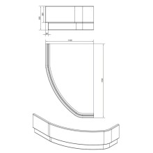 Панель фронтальная Cersanit Kaliope PA-KALIOPEx170