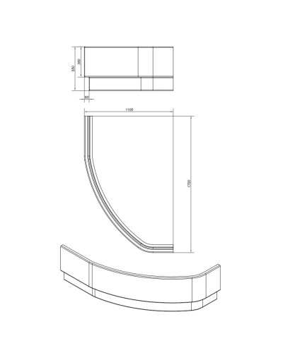 Панель фронтальная Cersanit Kaliope PA-KALIOPEx170