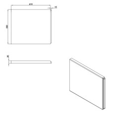 Торцевая панель Cersanit Lorena PB-TYPE1x70
