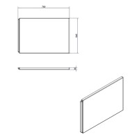 Торцевая панель Cersanit Virgo PB-VIRGOx80