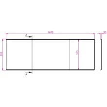 Панель фронтальная 169,2 см Astra-Form Скат 02010004