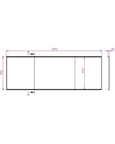 Панель фронтальная 169,2 см Astra-Form Скат 02010004