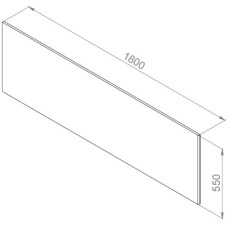 Фронтальная панель 180 см Am.Pm Inspire 2.0 W52A-180-080W-P