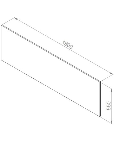 Фронтальная панель 180 см Am.Pm Inspire 2.0 W52A-180-080W-P