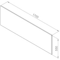 Фронтальная панель 170 см Am.Pm Inspire 2.0 W52A-170-075W-P