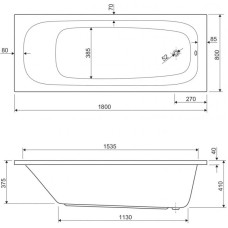 Торцевая панель 80 см Cezares EM-80-SP-W37