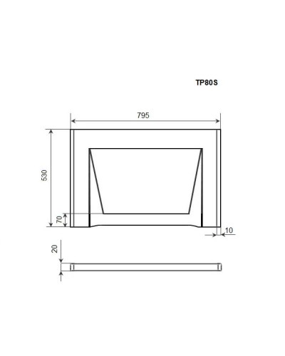 Торцевая панель 80 Timo TP80S