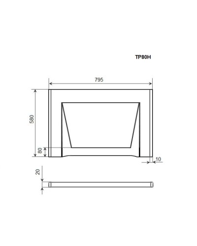 Торцевая панель 80 Timo TP80H