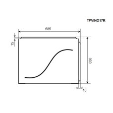 Торцевая панель 70 Timo Vino TPVINO17R