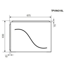 Торцевая панель 70 Timo Vino TPVINO15L