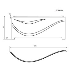 Панель фронтальная 150 Timo Vino FPVINO15L