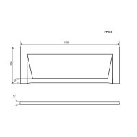 Панель фронтальная 180 Timo FP18S