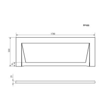 Панель фронтальная 180 Timo FP18S