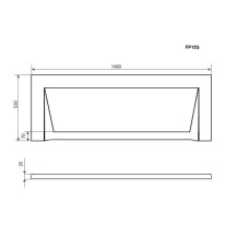 Панель фронтальная 150 Timo FP15S