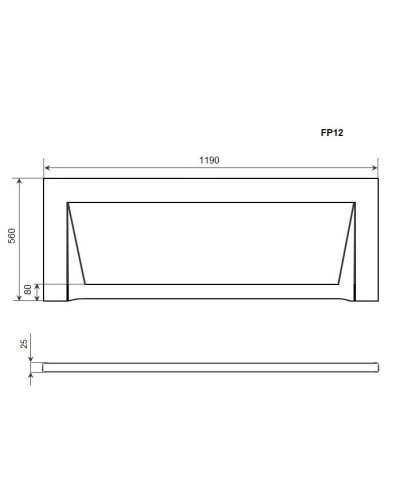 Панель фронтальная 120 Timo FP12