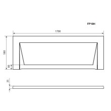 Панель фронтальная 180 Timo FP18H
