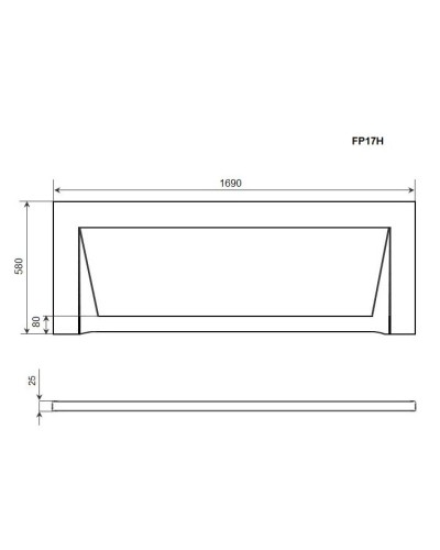 Панель фронтальная 170 Timo FP17H