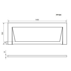 Панель фронтальная 150 Timo FP15H
