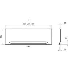 Панель передняя U 160 Ravak CZ001S0A00