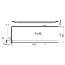 Передняя панель YOU 185 см Ravak CZ011Z0A00