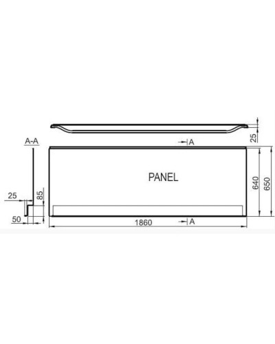 Передняя панель YOU 185 см Ravak CZ011Z0A00