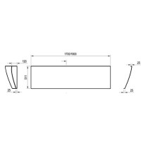 Передняя панель A для ванны EVOLUTION 170 см белая Ravak CZ85000A00
