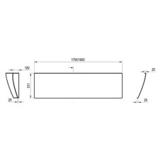 Передняя панель A для ванны EVOLUTION 170 см белая Ravak CZ85000A00