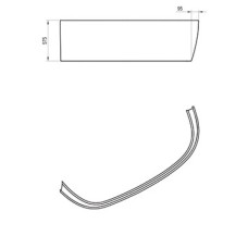 Панель LoveStory II P белая Ravak CZ76100A00
