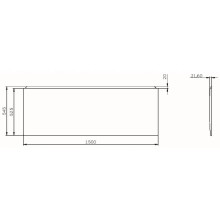 Панель фронтальная 150 см Am.Pm X-Joy W94A-150-070W-P1