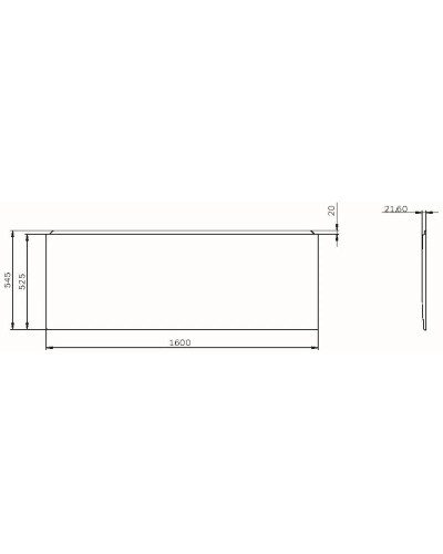 Панель фронтальная 160 см Am.Pm X-Joy W94A-160-070W-P1