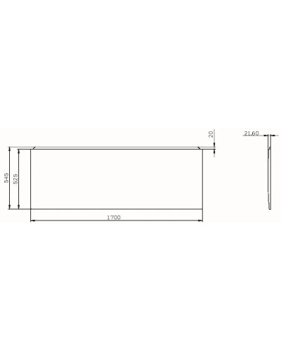Панель фронтальная 170 см Am.Pm X-Joy W94A-170-070W-P1