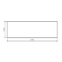 Панель фронтальная 170 см Damixa Willow WILL-170-070W-P
