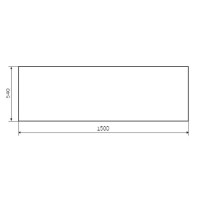 Панель фронтальная 150 см Damixa Willow WILL-150-070W-P