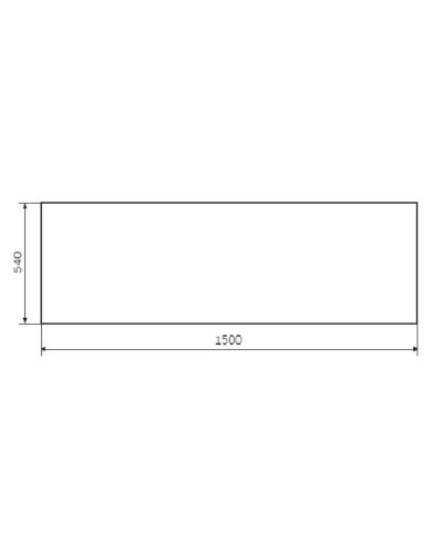 Панель фронтальная 150 см Damixa Willow WILL-150-070W-P