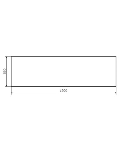 Панель фронтальная 150 см Am.Pm Gem W90A-150-070W-P1